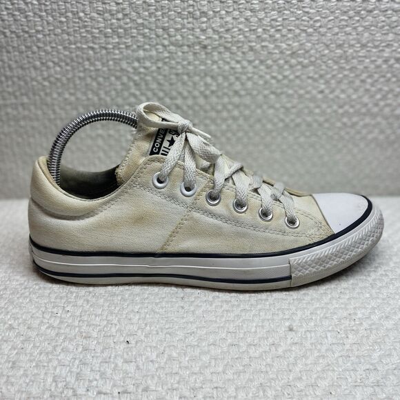 Converse Chuck Taylor All Star White Canvas/Woven Size 9 Great Traction Used - Picture 9 of 14